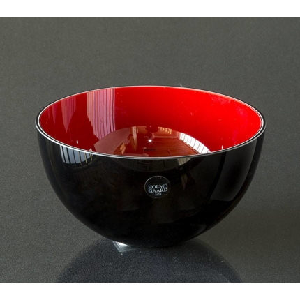 Holmegaard Sense skål, lille, sort/rød
