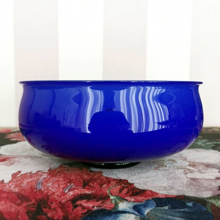 Holmegaard Maison skål, stor, blå