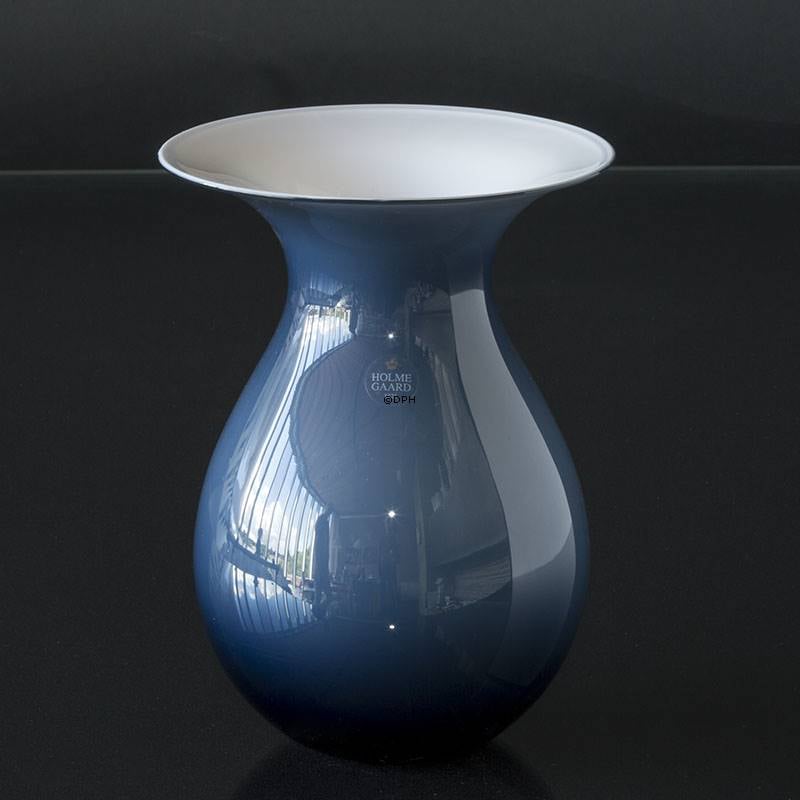 hvidløg klar Ellers Holmegaard Shape vase in blue, large | No. 4340909 | DPH Trading