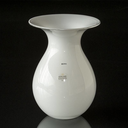 Holmegaard Shape Vase, weiß, klein