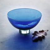 Holmegaard Harlekin skål, blå, mellem