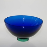 Holmegaard Harlekin Bowl, blue, large