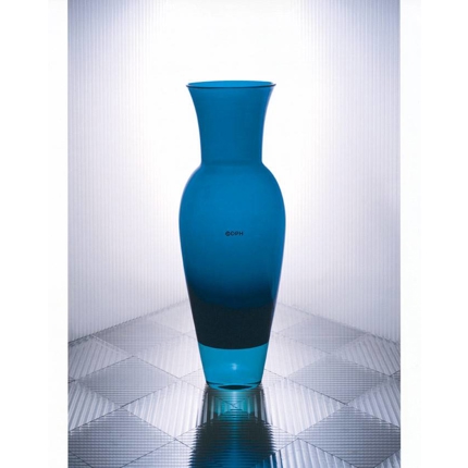 Holmegaard Harlekin Vase, blue, medium