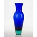 Holmegaard Harlekin Vase, blau, groß
