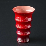 Holmegaard Karen Blixen vase, rød, mellem