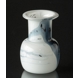 Holmegaard candle holder Atlantis with blue decoration, small