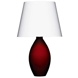 Holmegaard Cocoon (Base) Bordlampe, rød, stor - Udgået af produktion