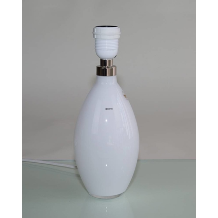 Holmegaard Cocoon (Base) Bordlampe, hvid, lille - Udgået af produktion