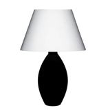 Holmegaard Cocoon (Base) Bordlampe, sort, lille - Udgået af produktion