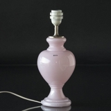 Holmegaard Florence table lamp, Rose/pink glass, without shade - Discontinued
