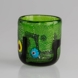 Green Tealight Candle Holder/cup/vase, 8x10cm, Hand Blown Glass,