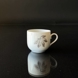 Leaves Mocca (small) coffee cup with saucer, Bing & Grondahl No. 108B (Cop Ø5,8cm H:5cm)