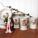 Krus med Wiberg nisse der laver æbleskiver, Royal Copenhagen nr. 5-5436