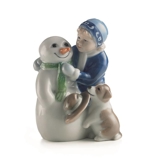 Else is building a snowman, Royal Copenhagen figurine