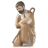 Nativity Scene, Saint Joseph kneels, Royal Copenhagen figurine no. 023
