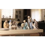 Nativity Scene, Saint Joseph kneels, Royal Copenhagen figurine no. 023