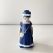 MINI Else mit blauem Kleid, Mini, Mädchen stehend mit Tasche, Royal Copenhagen Figur Nr. 083