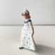 **Tysk:**  
Mini Tanzendes Mädchen mit weißem Kleid und blauen Punkten, Royal Copenhagen Figur Nr. 101