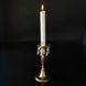 Kerzenring, goldene Kante, mit kleinen Krystaltropfen (Innenloch 2,5 cm).