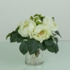 Vase mit "silbernem" Blütenrand