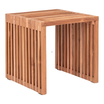 Pego sidebord i teak, 40x40x40 cm