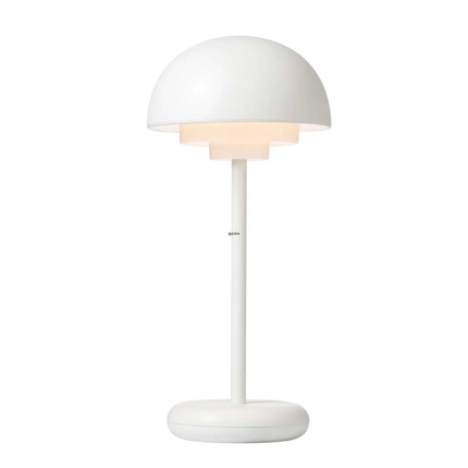 Toscana LED bordlampe i hvid, genopladelig