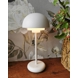 Toscana LED bordlampe i hvid, genopladelig