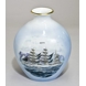 Windjammer vase, med motiv af det tyske skib Gorch Fock, Bing & Grondahl