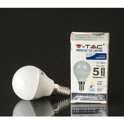 LED crown bulb E14 4.5 W 470 lm (equivalent to 40 watts) Warm white light 3000K