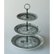 Fittings for cake stand, black finish, rund hank, 2-3 layer