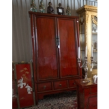 Antique Chinese cupboard with doors and drawers