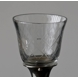 Glass for candlesticks, with pane decoration, small