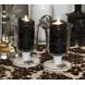 Topglas für Kerzenhalter mit Dekorationen, groß