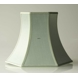 Hexagonal lampshade height 33 cm, light green silk fabric