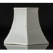 Hexagonal lampshade height 42 cm, white silk