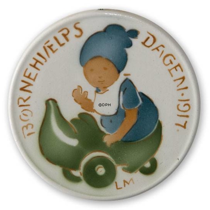 1917 Aluminia, Child Welfare plate BOY