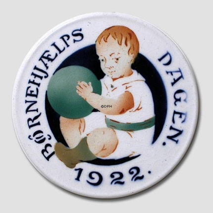 1922 Aluminia Child Welfare plate
