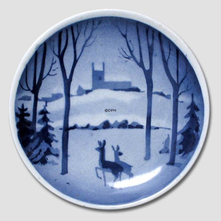 Deer in the snow Aluminia plaquette, Merry Christmas