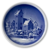 Aluminia plaquette with church motif