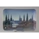Dish with The Beautiful Towers of Copenhagen, Bing & Grondahl no. 328 or 1301-6556