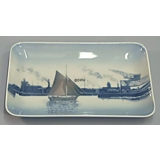 Dish with Tuborg harbour, Bing & Grondahl no. 1024329 / 1301-6581