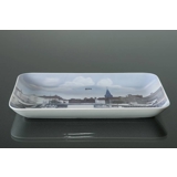 Dish with view of Aarhus harbour, Bing & Grondahl no. 1024329 / 1301-6589