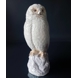 Snow owl, Bing & Grondahl bird figurine no. 1500 (Note: with grinding on the back, see pictures)