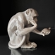 Abe med Skildpadde, Stor,  Filosoffen, Bing & Grøndahl figur nr. 1545