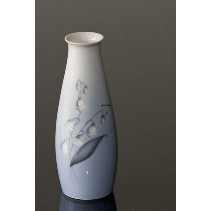Vase mit Maiglöckchen 13,5cm, Bing & Gröndahl Nr. 157-126