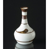 Vase med brun dekoration, Bing & Grondahl nr. 158-5143