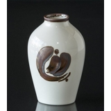 Vase with brown decoration Laburnum, Bing & Grondahl No. 158-5239