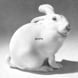 Weißes Kaninchen, Bing & Gröndahl Figur Nr. 1599