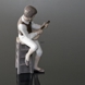 Mandolin Player sitting on a stool, Bing & Grondahl musical figurine No. 1600