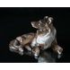 Collie, lying down, Bing & Grondahl dog figurine No. 1663